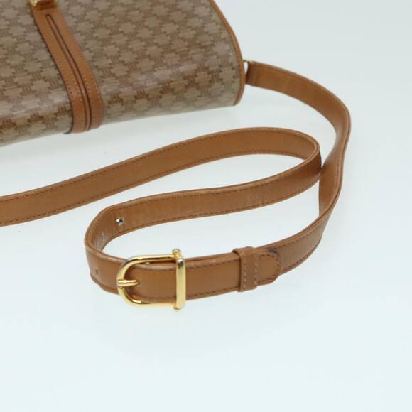 CELINE Macadam Canvas Shoulder Bag Beige - Picture 7 of 13